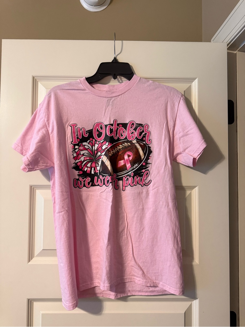Pink 'In October We Wear Pink’ Graphic T‑Shirt